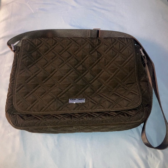 Vera Bradley Other - Vera Bradley Quilted Brown Messenger Bag